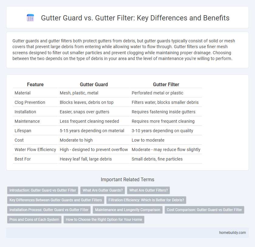 Gutter Guard vs. Gutter Filter: Key Differences and Benefits