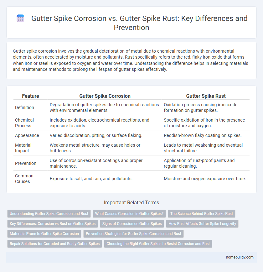 Gutter Spike Corrosion vs. Gutter Spike Rust: Key Differences and Prevention