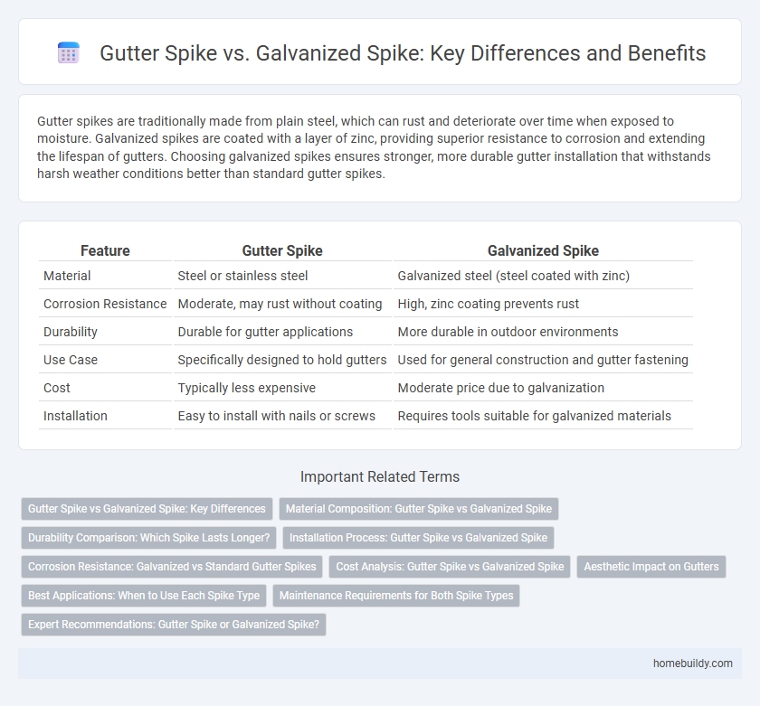 Gutter Spike vs. Galvanized Spike: Key Differences and Benefits