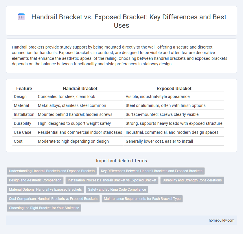 Handrail Bracket vs. Exposed Bracket: Key Differences and Best Uses