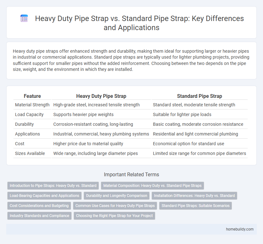 Heavy Duty Pipe Strap vs. Standard Pipe Strap: Key Differences and Applications