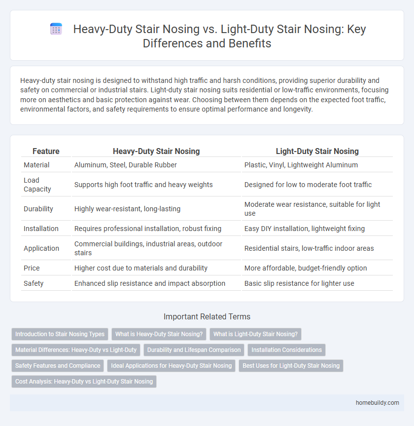 Heavy-Duty Stair Nosing vs. Light-Duty Stair Nosing: Key Differences and Benefits