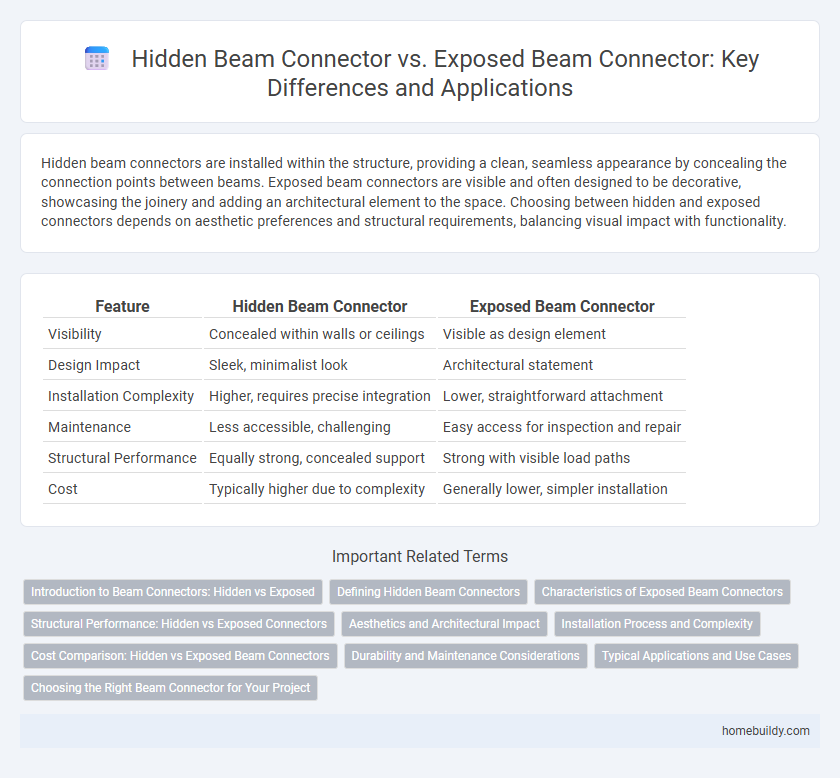 Hidden Beam Connector vs. Exposed Beam Connector: Key Differences and Applications