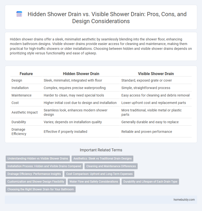 Hidden Shower Drain vs. Visible Shower Drain: Pros, Cons, and Design Considerations