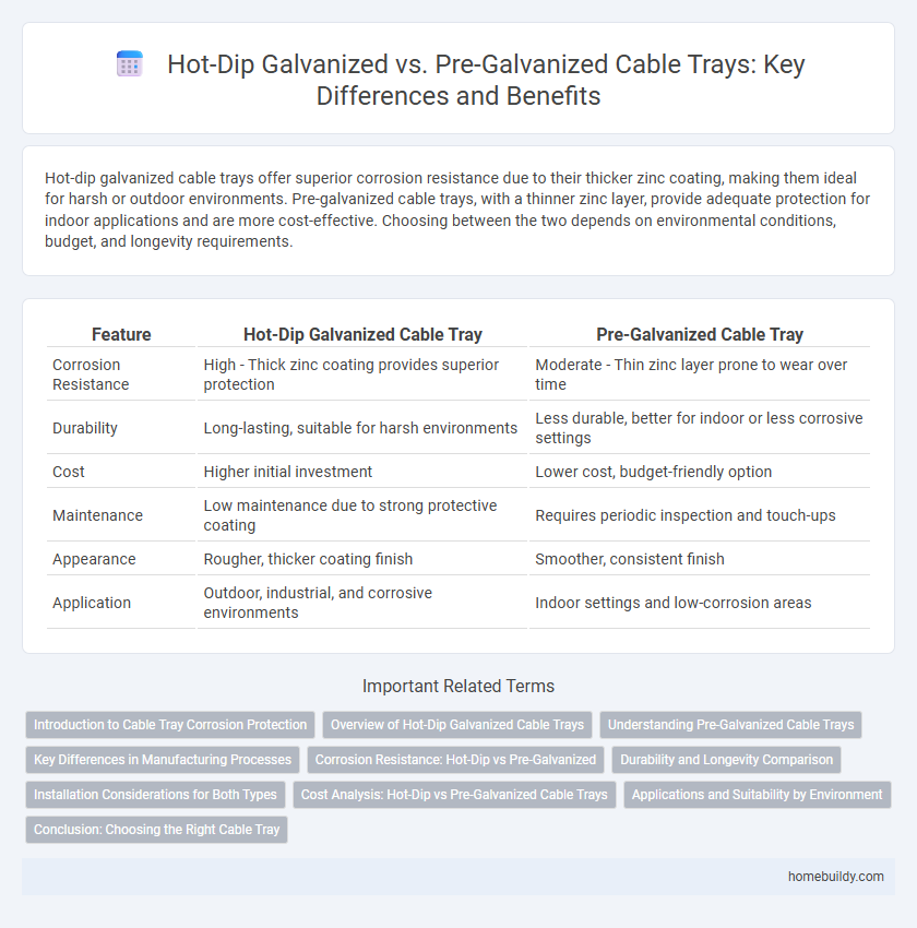 Hot-Dip Galvanized vs. Pre-Galvanized Cable Trays: Key Differences and Benefits