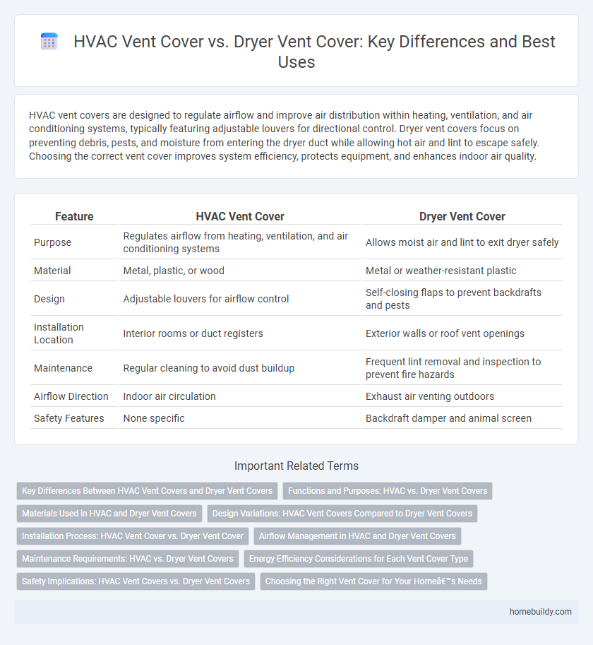 HVAC Vent Cover vs. Dryer Vent Cover: Key Differences and Best Uses