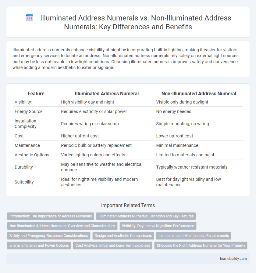 Illuminated Address Numerals vs. Non-Illuminated Address Numerals: Key Differences and Benefits