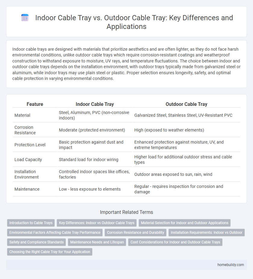 Indoor Cable Tray vs. Outdoor Cable Tray: Key Differences and Applications