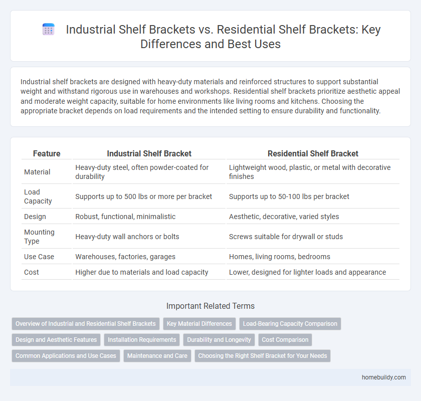 Industrial Shelf Brackets vs. Residential Shelf Brackets: Key Differences and Best Uses