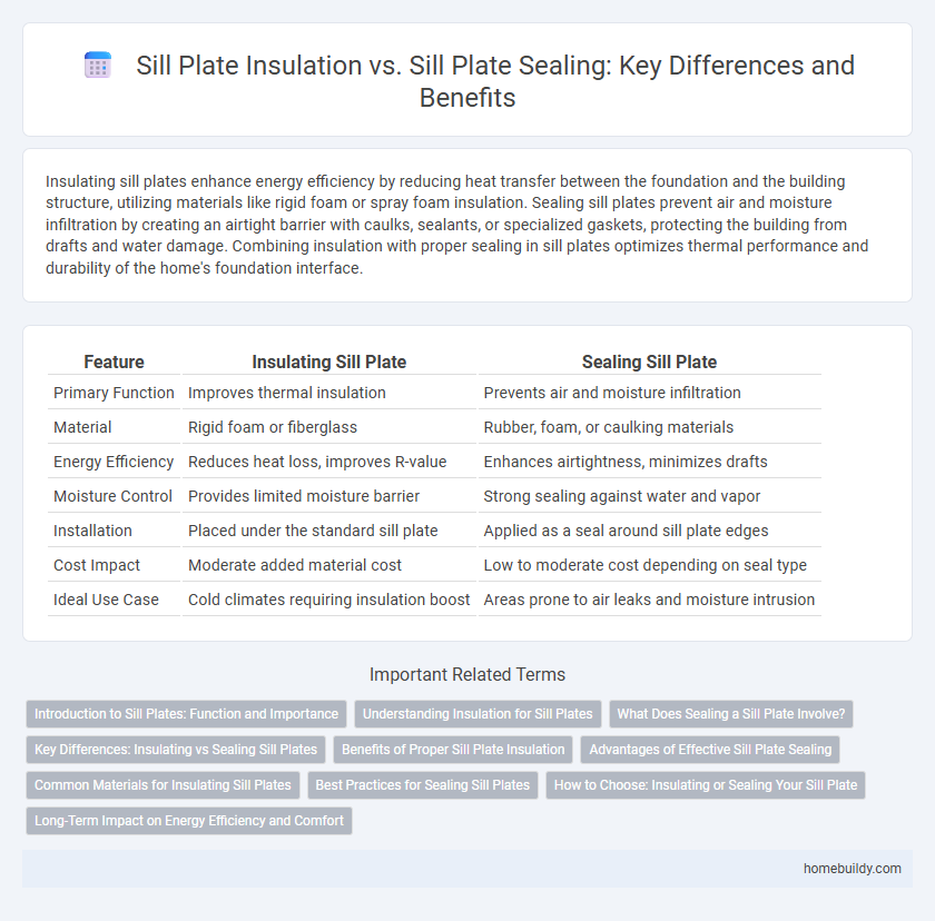 Sill Plate Insulation vs. Sill Plate Sealing: Key Differences and Benefits