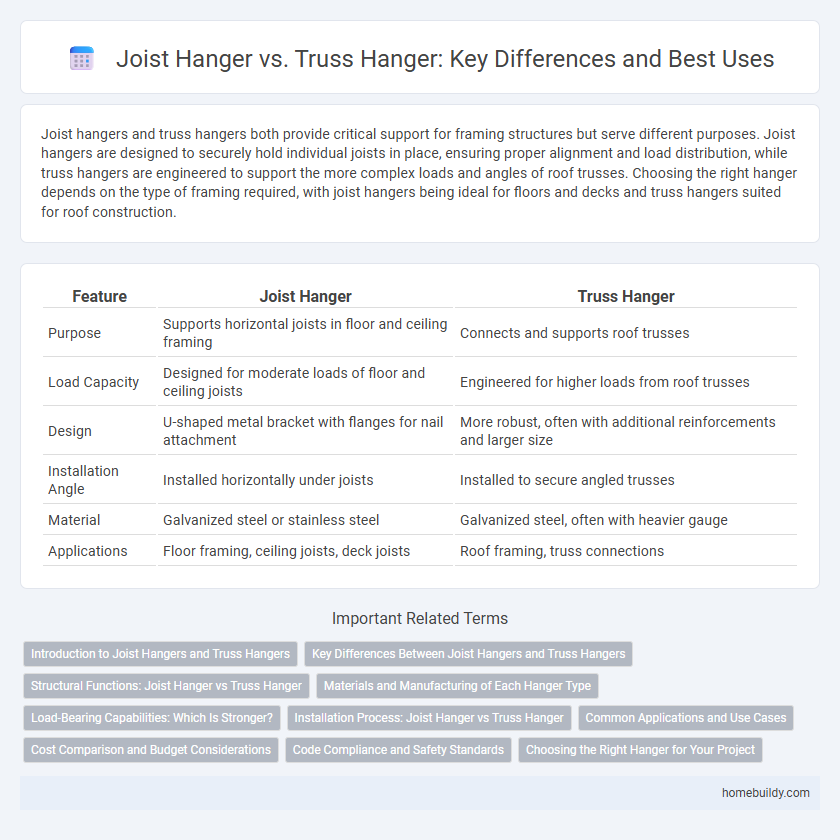 Joist Hanger vs. Truss Hanger: Key Differences and Best Uses
