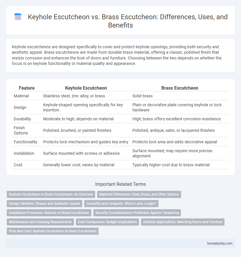 Keyhole Escutcheon vs. Brass Escutcheon: Differences, Uses, and Benefits