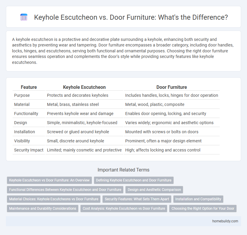 Keyhole Escutcheon vs. Door Furniture: What's the Difference?