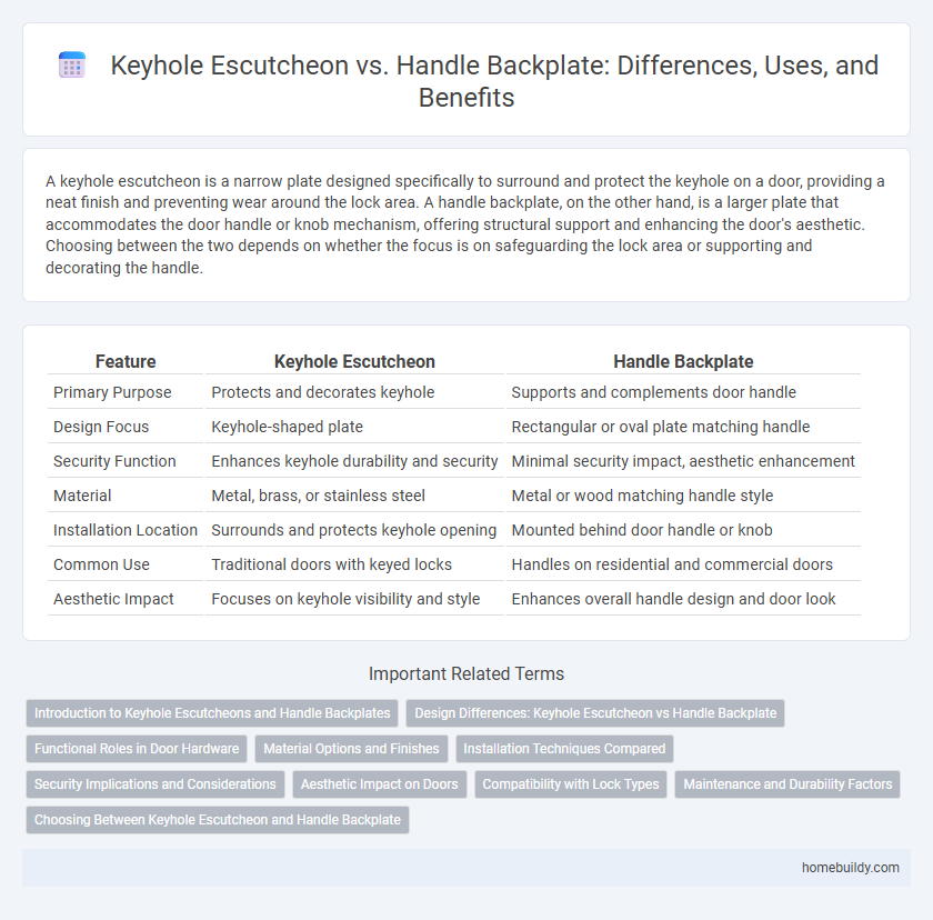 Keyhole Escutcheon vs. Handle Backplate: Differences, Uses, and Benefits