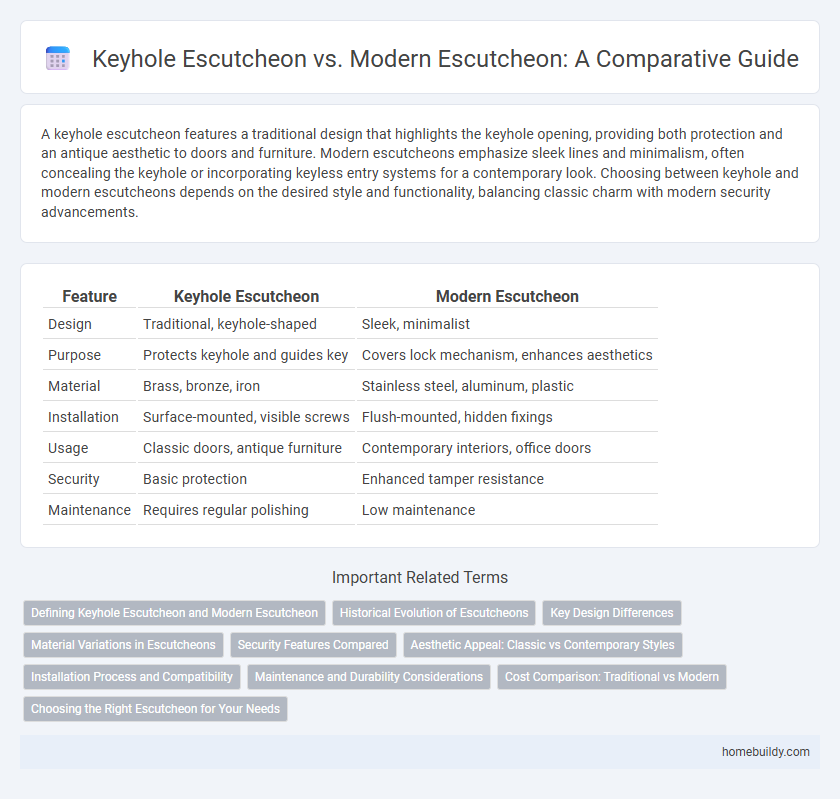Keyhole Escutcheon vs. Modern Escutcheon: A Comparative Guide
