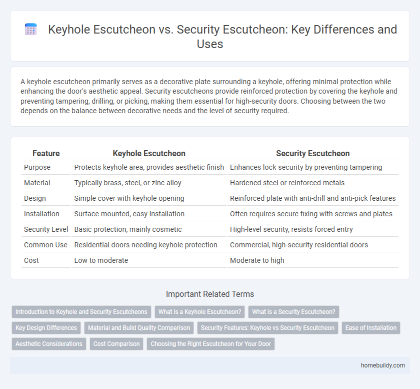 Keyhole Escutcheon vs. Security Escutcheon: Key Differences and Uses