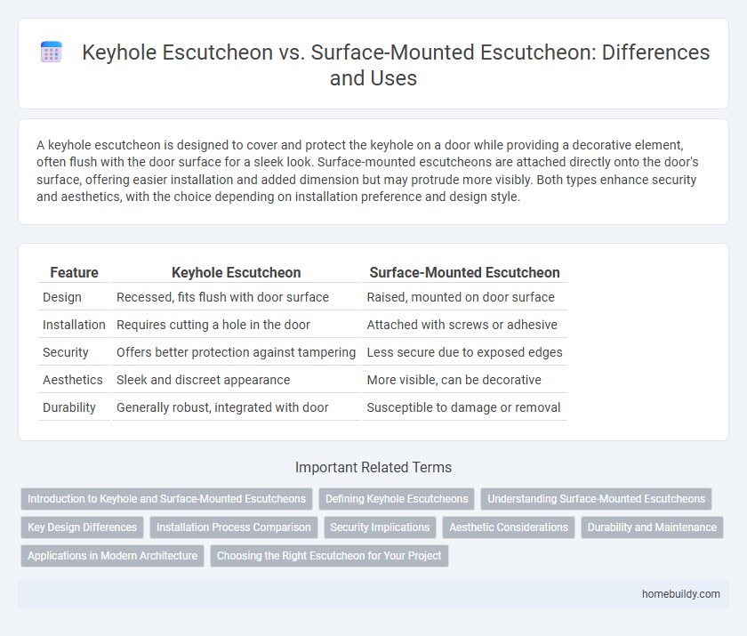 Keyhole Escutcheon vs. Surface-Mounted Escutcheon: Differences and Uses