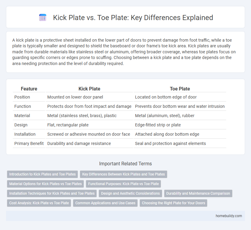 Kick Plate vs. Toe Plate: Key Differences Explained