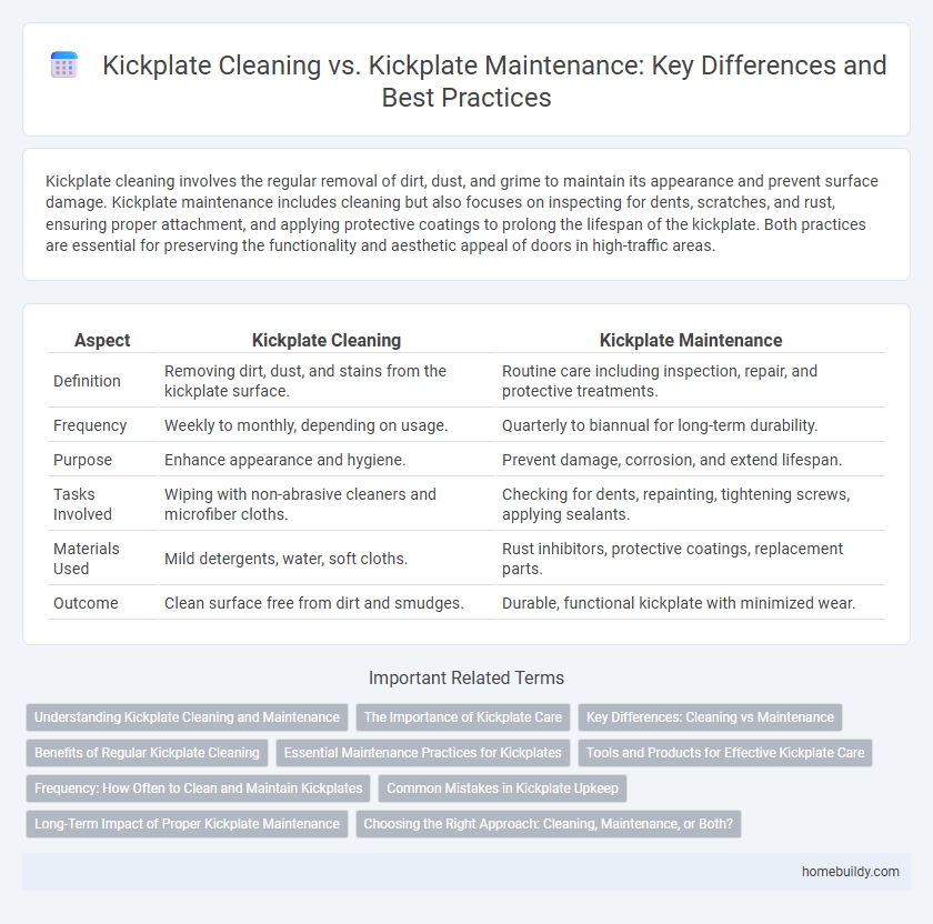 Kickplate Cleaning vs. Kickplate Maintenance: Key Differences and Best Practices