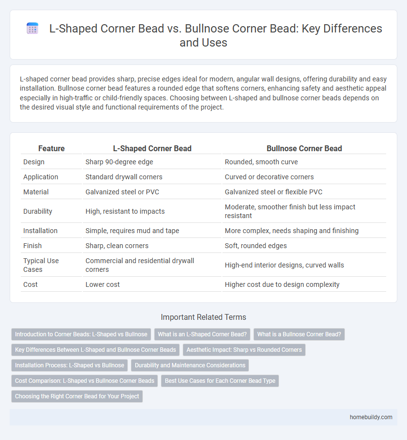 L-Shaped Corner Bead vs. Bullnose Corner Bead: Key Differences and Uses