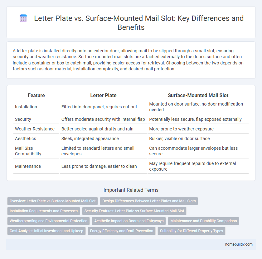 Letter Plate vs. Surface-Mounted Mail Slot: Key Differences and Benefits