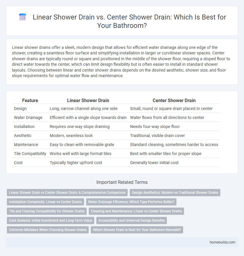 Linear Shower Drain vs. Center Shower Drain: Which Is Best for Your Bathroom?