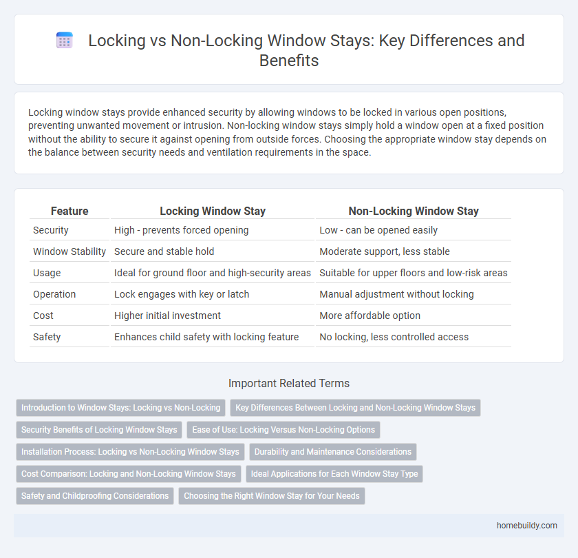 Locking vs Non-Locking Window Stays: Key Differences and Benefits
