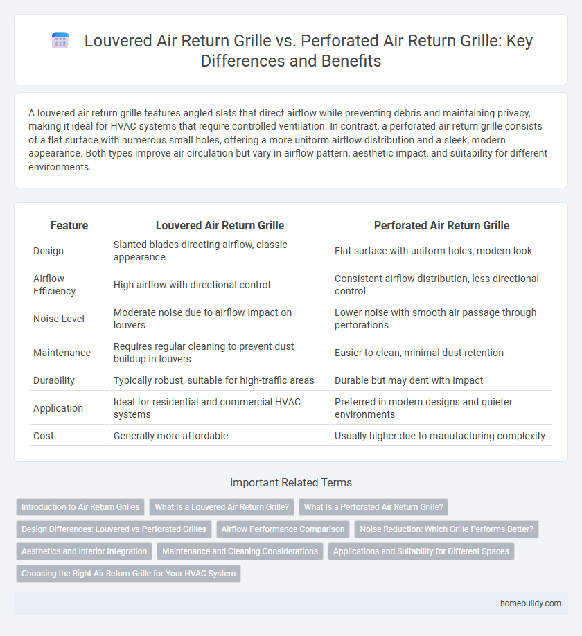 Louvered Air Return Grille vs. Perforated Air Return Grille: Key Differences and Benefits