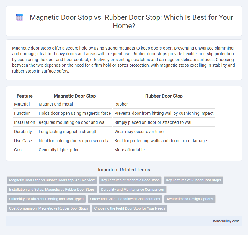 Magnetic Door Stop vs. Rubber Door Stop: Which Is Best for Your Home?