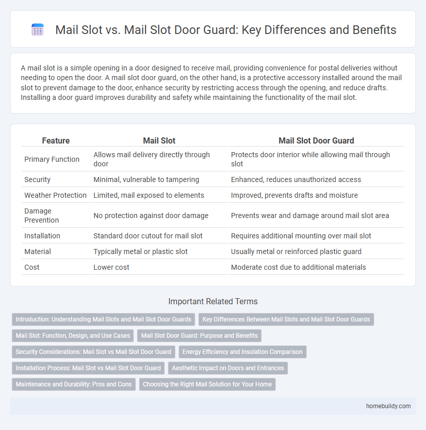 Mail Slot vs. Mail Slot Door Guard: Key Differences and Benefits