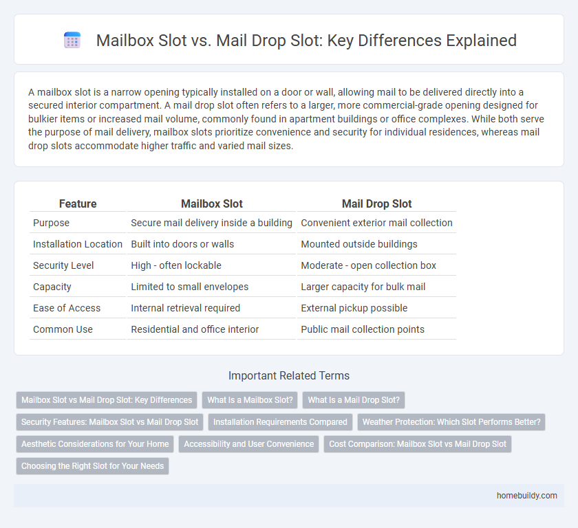 Mailbox Slot vs. Mail Drop Slot: Key Differences Explained
