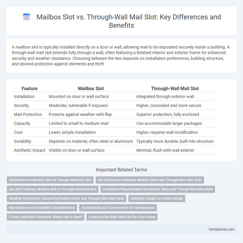 Mailbox Slot vs. Through-Wall Mail Slot: Key Differences and Benefits