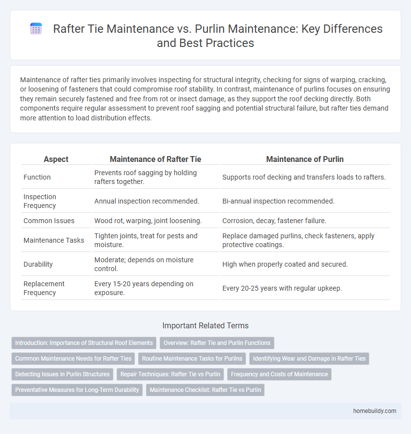Rafter Tie Maintenance vs. Purlin Maintenance: Key Differences and Best Practices