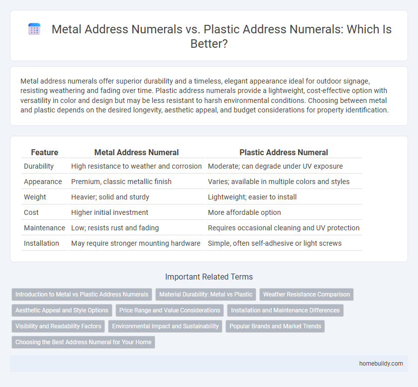 Metal Address Numerals vs. Plastic Address Numerals: Which Is Better?