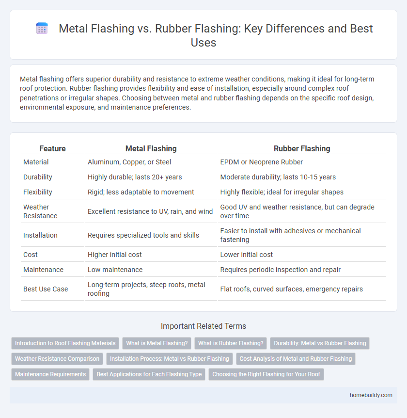 Metal Flashing vs. Rubber Flashing: Key Differences and Best Uses