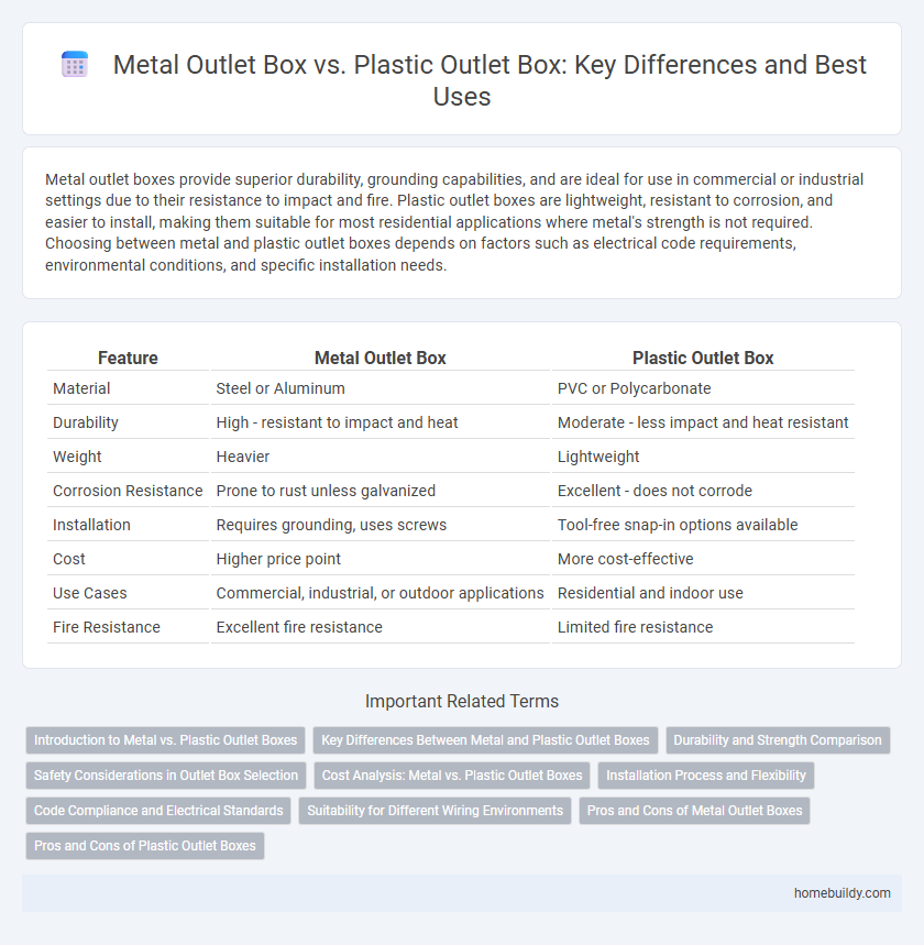 Metal Outlet Box vs. Plastic Outlet Box: Key Differences and Best Uses