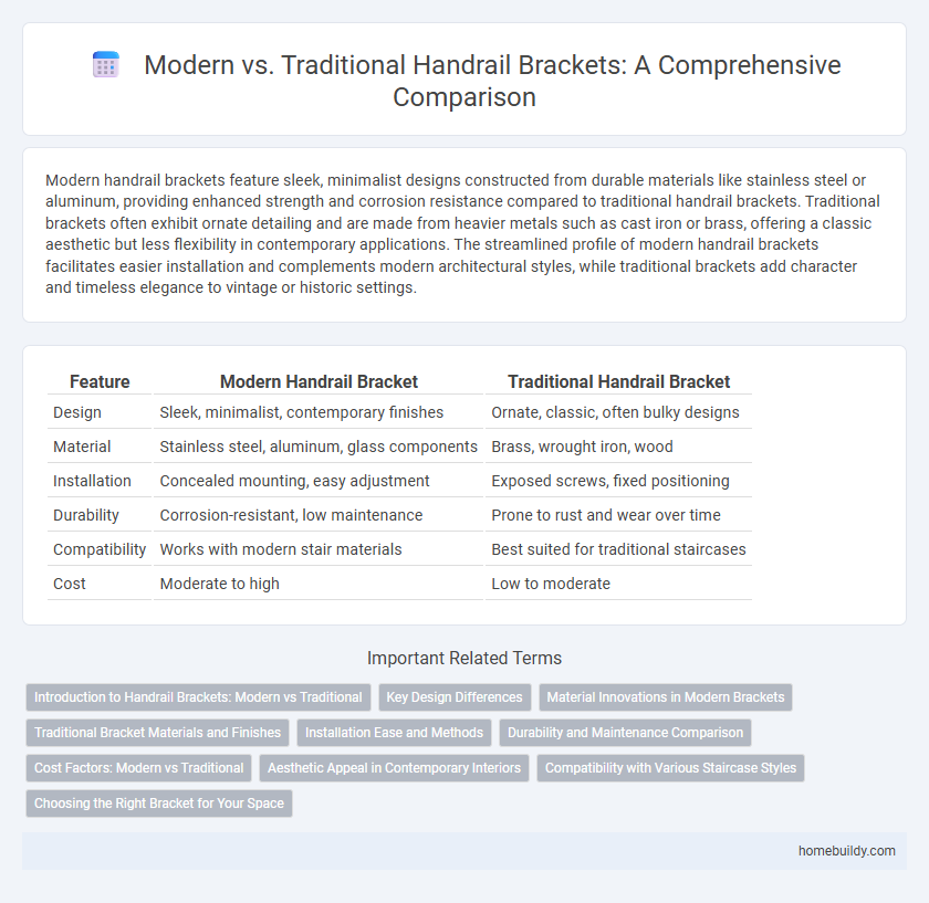 Modern vs. Traditional Handrail Brackets: A Comprehensive Comparison