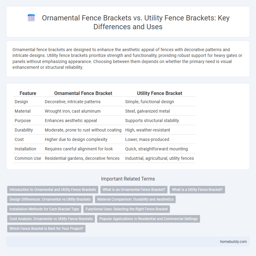 Ornamental Fence Brackets vs. Utility Fence Brackets: Key Differences and Uses