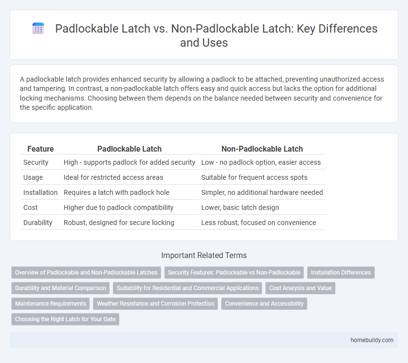 Padlockable Latch vs. Non-Padlockable Latch: Key Differences and Uses