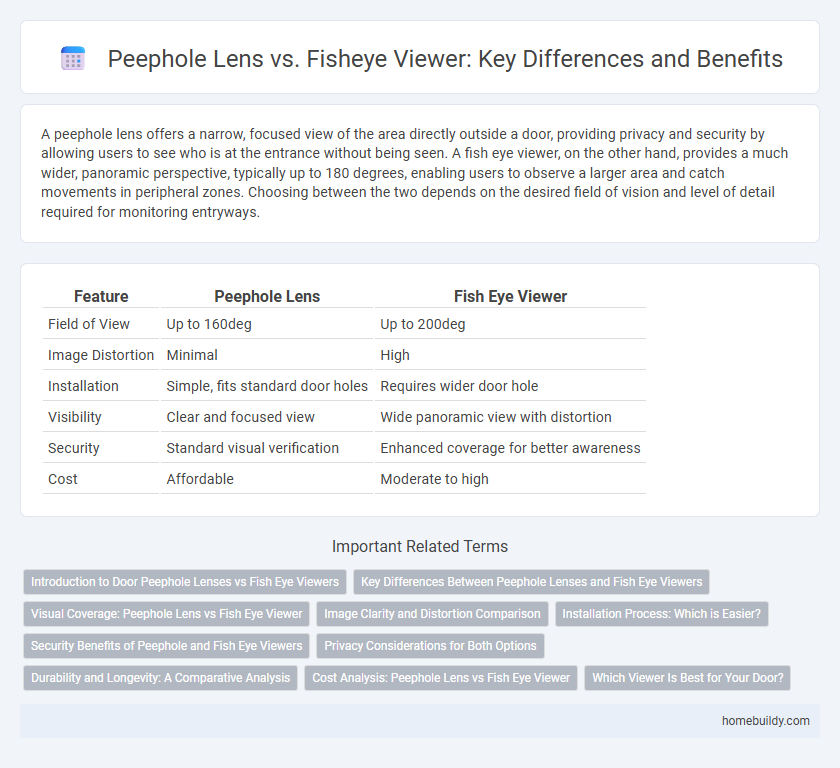 Peephole Lens vs. Fisheye Viewer: Key Differences and Benefits