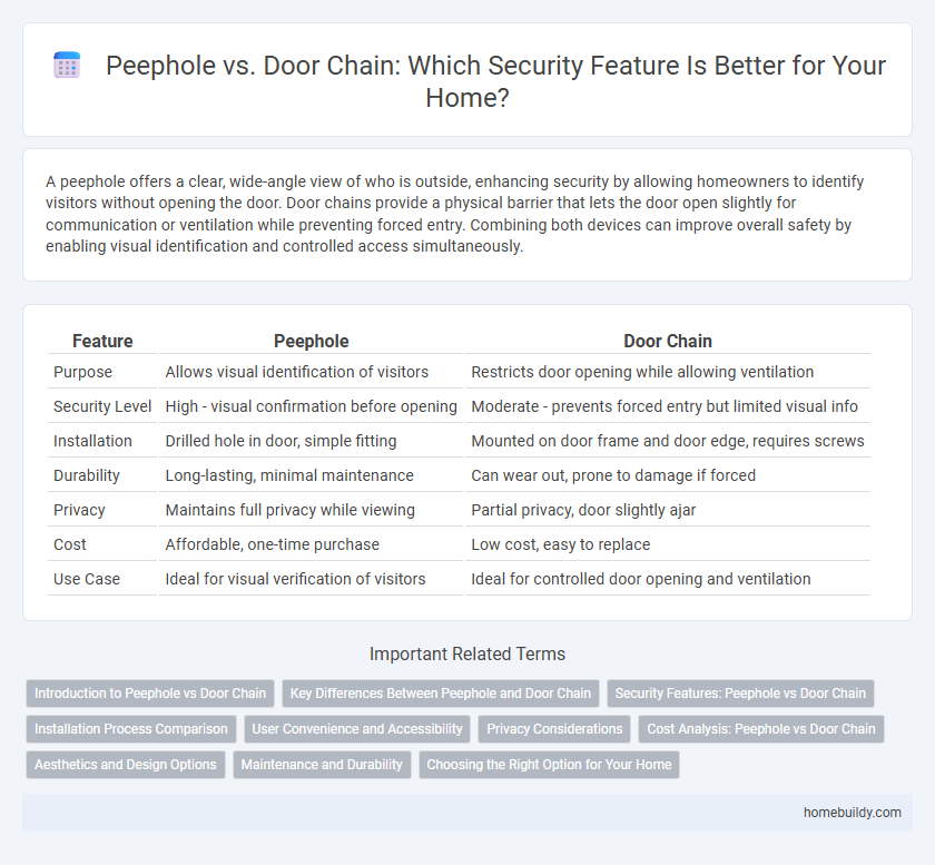 Peephole vs. Door Chain: Which Security Feature Is Better for Your Home?