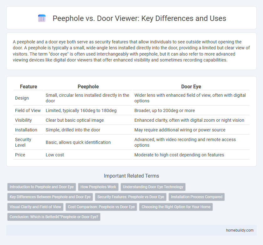 Peephole vs. Door Viewer: Key Differences and Uses