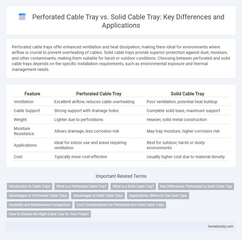 Perforated Cable Tray vs. Solid Cable Tray: Key Differences and Applications