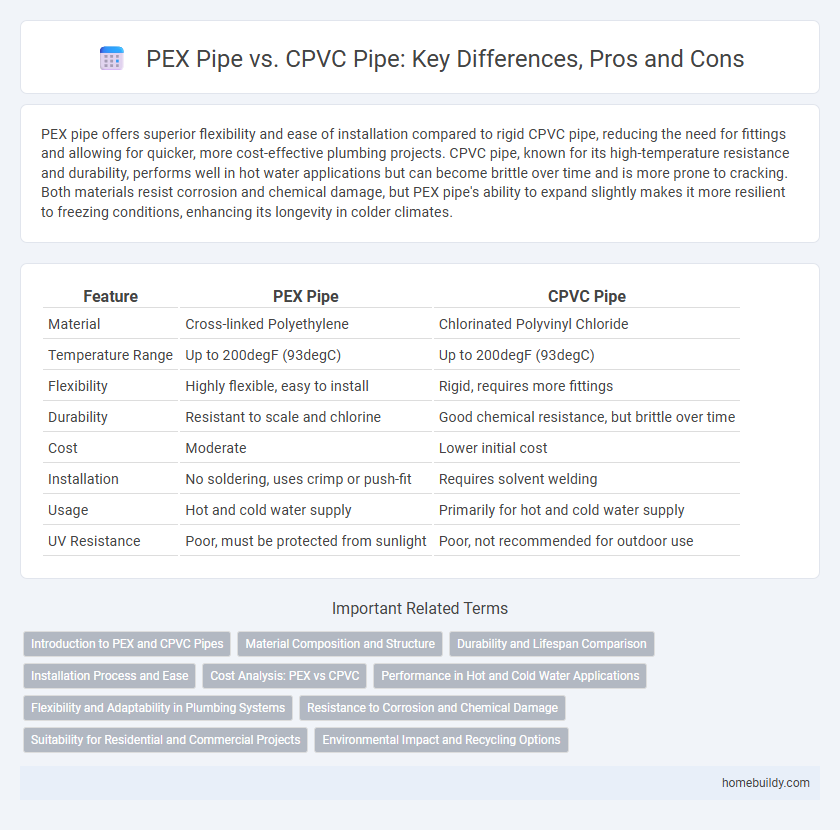 PEX Pipe vs. CPVC Pipe: Key Differences, Pros and Cons