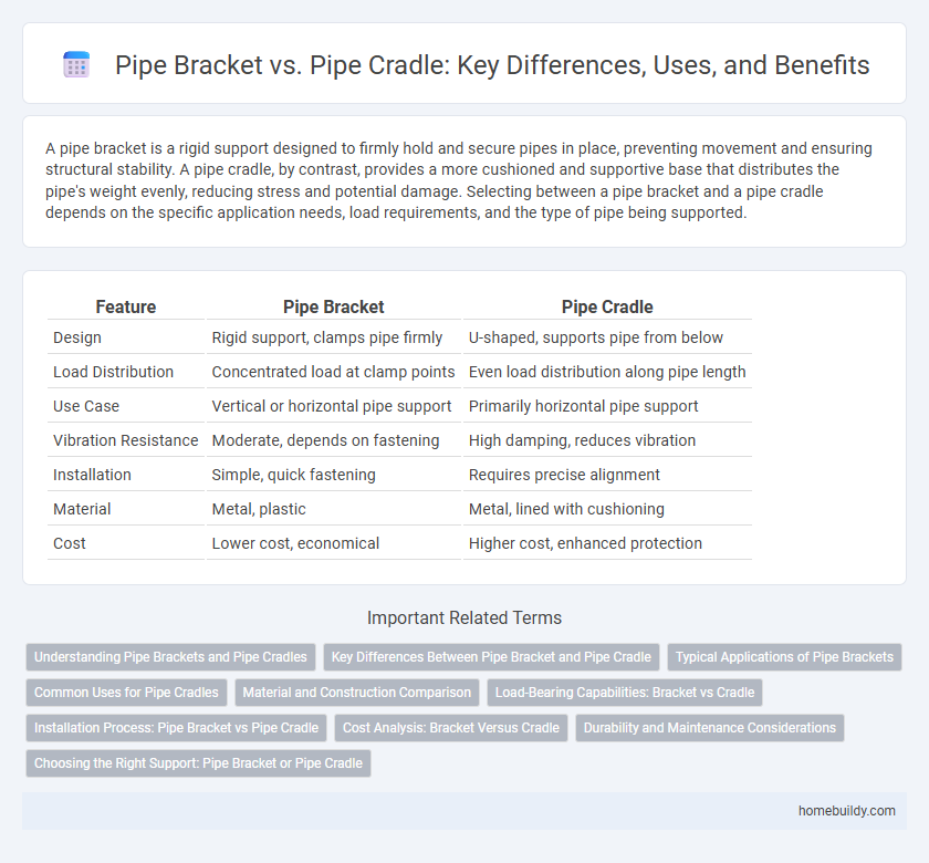 Pipe Bracket vs. Pipe Cradle: Key Differences, Uses, and Benefits