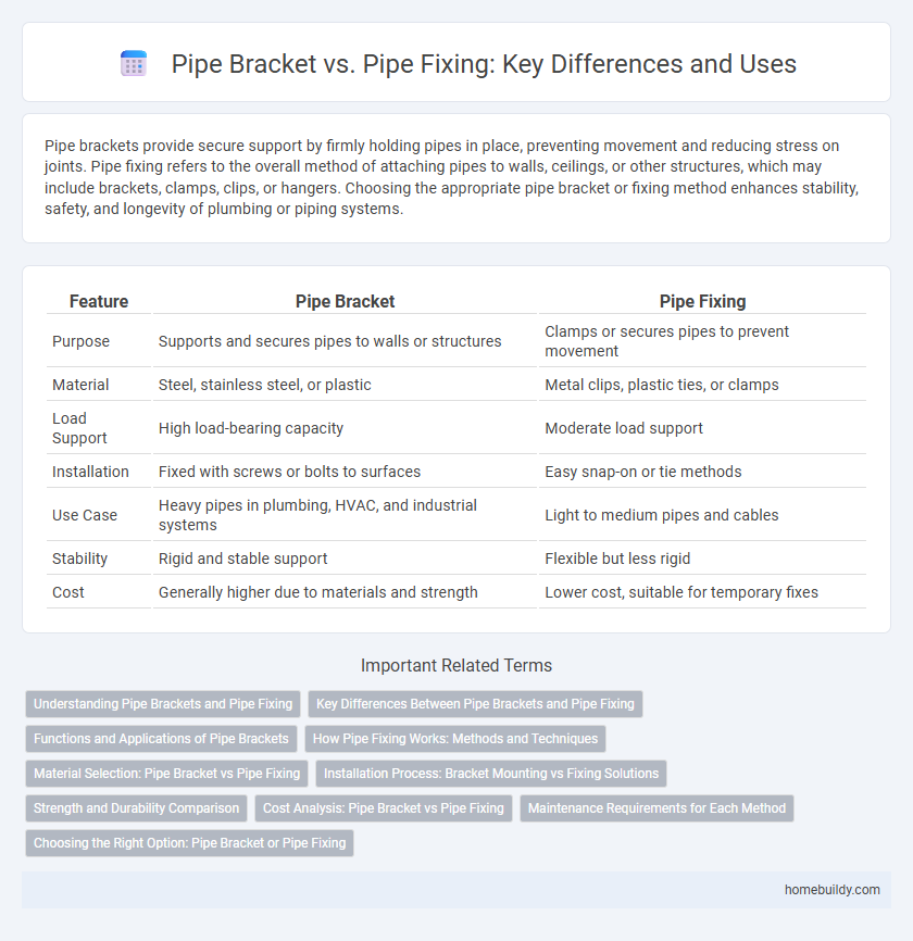 Pipe Bracket vs. Pipe Fixing: Key Differences and Uses