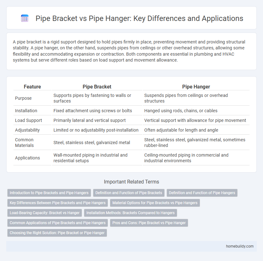 Pipe Bracket vs Pipe Hanger: Key Differences and Applications