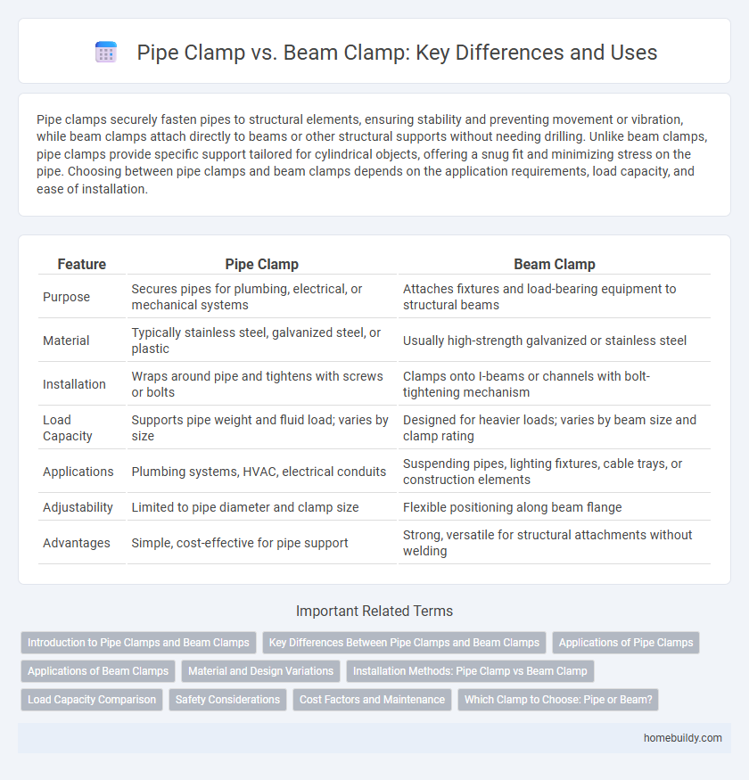 Pipe Clamp vs. Beam Clamp: Key Differences and Uses
