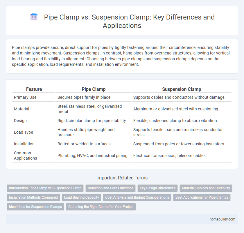 Pipe Clamp vs. Suspension Clamp: Key Differences and Applications
