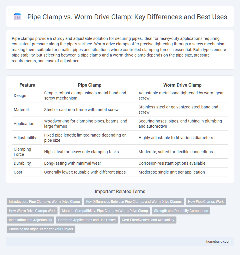 Pipe Clamp vs. Worm Drive Clamp: Key Differences and Best Uses